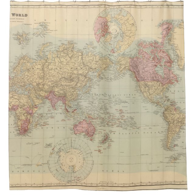 Vintage Map of The World (1901) (Front)