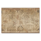 Vintage Map of the world furniture decoupage paper
