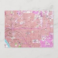 Vintage Map of Tulsa Oklahoma (1954)