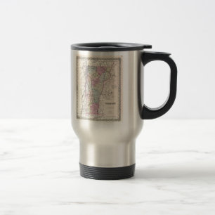 Vintage Map of Vermont (1855) Travel Mug