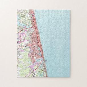 Vintage Map of Virginia Beach (1965) 2 Jigsaw Puzzle