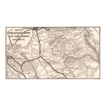 Vintage Map of Yosemite 1876
