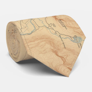 Vintage Map of Yosemite Valley (1907) Tie