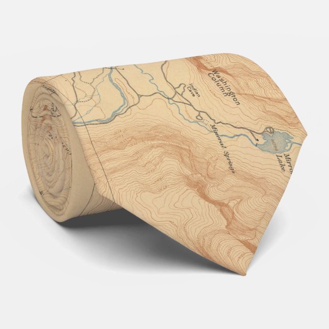 Vintage Map of Yosemite Valley (1907) Tie (Rolled)