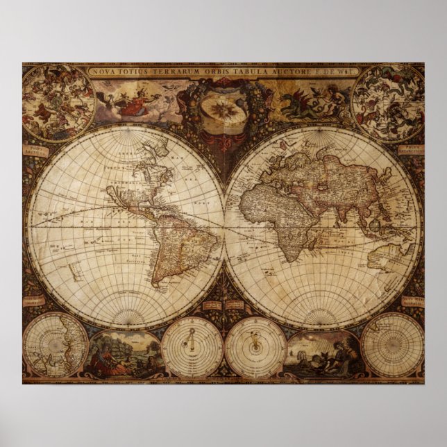 Vintage Map Poster (Front)