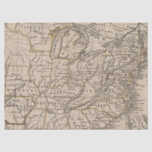 Vintage Map Series Design  9 Tissue Paper