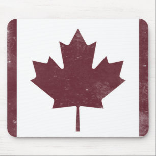 Vintage Maple Leaf Mouse Pad