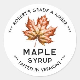Vintage maple syrup label