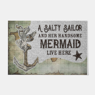 Vintage Maps Design Rug, Indoor Decoration Doormat