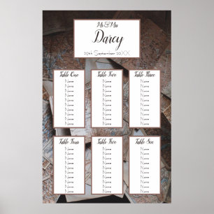 Vintage Maps Seating Chart