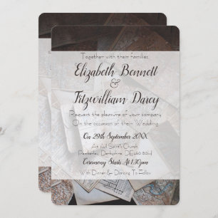 Vintage Maps Wedding Invitation