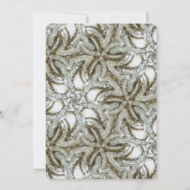 Vintage Marble Texture Wedding Invitation (Front)
