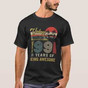 Vintage March 1991 Limited Edition 31 Years Old Bi T-Shirt
