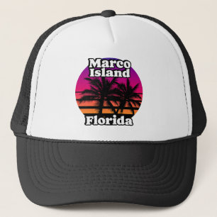 Vintage Marco Island Beach Florida Trucker Hat
