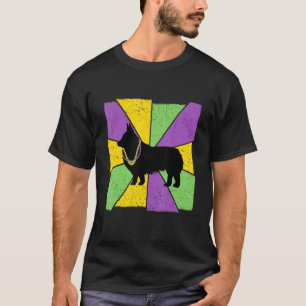 Vintage Mardi Gras Corgi Corgi Dog Owner Mardi Gra T-Shirt