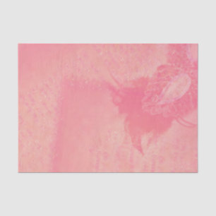 Vintage Mardi Gras Mask Pink Antique Script Tissue Paper