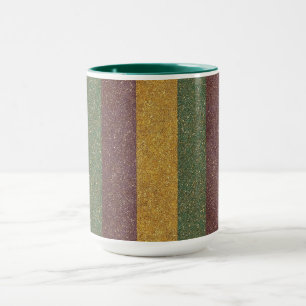 Vintage Mardi Gras striped Mug