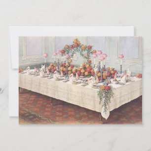 Vintage Mariage Banquet Table Invitation