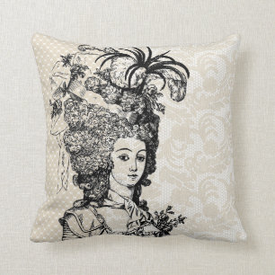 Vintage Marie Antoinette pillow