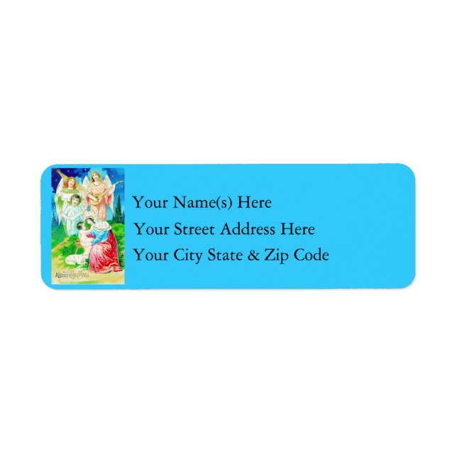 Vintage Marie Jésus et Anges (Devant)