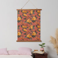 Vintage Marigold Calendula Floral Pattern
