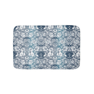 Vintage Marine Pattern Bath Mat