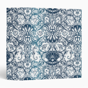 Vintage Marine Pattern Binder