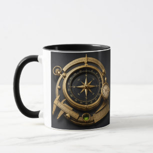 Vintage Maritime Compass Navigation Instruments .. Mug