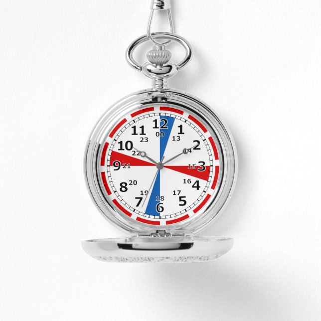 Vintage Maritime Radio Room Clock Watch (Front)