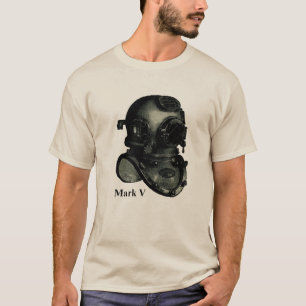 Vintage Mark V Diving Helmet Illustration T-Shirt
