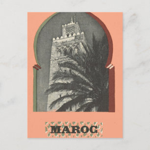 Vintage Marrakesh, Maroc, Postcard