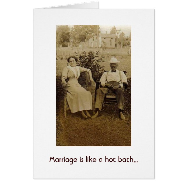 Vintage - Marriage Not So Hot, (Front)