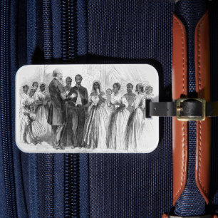Vintage Marriage of a Colored Soldier by Chaplain Luggage Tag