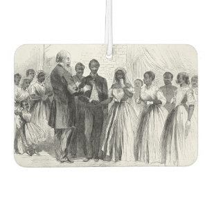 Vintage Marriage of a Coloured Soldier by Chaplain Air Freshener