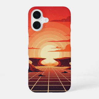 Vintage Mars Landscape iPhone 16 Case