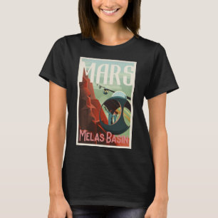 vintage mars travel poster retro T-Shirt