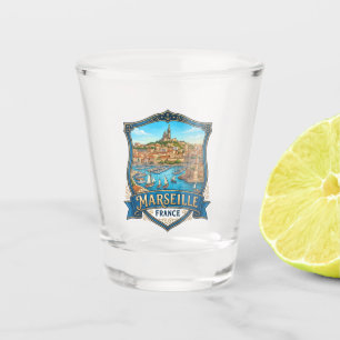 Vintage Marseille France Shot Glass