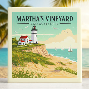 Vintage Martha's Vineyard Massachusetts Tile