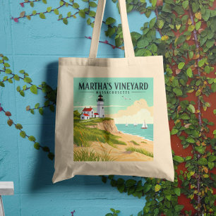 Vintage Martha's Vineyard Massachusetts Tote Bag