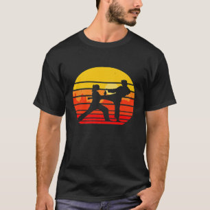 Vintage Martial Arts Fighter Couple Warrior Retro  T-Shirt