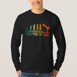 Vintage Martial Karate Taekwondo Evolution Man 1 T-Shirt