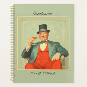 Vintage Martini Dandy - Gentlemen It's Sip O'Clock Planner