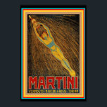 Vintage Martini & Rossi Art Deco Poster<br><div class="desc">Fantastic,  Vintage,  Art Deco,  Ad poster for Martini & Rossi.  Measures 13 x 19</div>