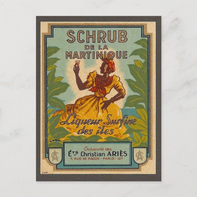 Vintage Martinique Travel Postcard (Front)