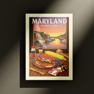  Vintage Maryland Postcard