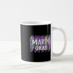 Vintage Masquerade Mardi Gras Groovy Beads Parade Coffee Mug