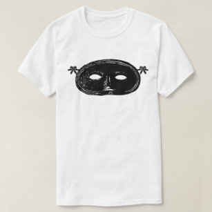Vintage masquerade party mask black white T-Shirt