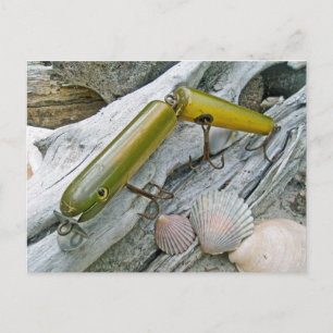 Vintage Masterlure Jointed Eel Saltwater Plug Postcard