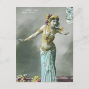 Vintage Mata Hari Postcard