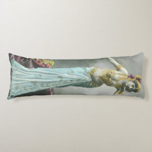 Vintage Mata Hari Postcard Body Pillow